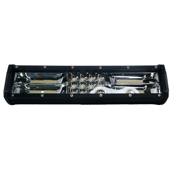 Barra Led Xtreme Two Faces 12" Dual Ambar + Blanco  + Flash Mode 10 30V 60W